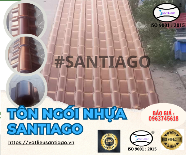 Tôn ngói nhựa Santiago màu sô cô la - Sự lựa chọn hoàn hảo cho mái nhà của bạn